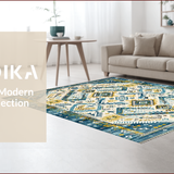 Chic Abstract Cream Aesthetic(Blue)