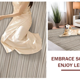 Artful Rustic Waffle Motif(Beige)