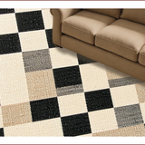 Plaid Entryway with Anti Slip Backing(Beige)