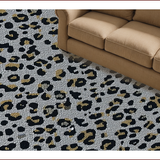 Modern Leopard Print Non Slip Area(Gray)