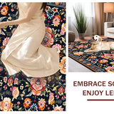 Floral Elegance in Black Tones(Black)