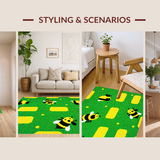 Modern Playful Insect Motif(Green)