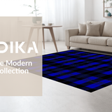 Stylish Modern Trellis Motif(Blue)