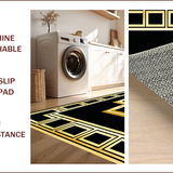 Chic Monochrome Greek Key Motif(Black)