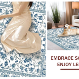 Lush Curved Floral Aesthetic(White)