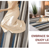 Artisanal Tone Striped Motif(Gray)