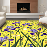 Lively Garden Inspired Entrance Mat(Yellow)