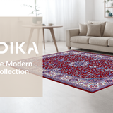 Sophisticated Lattice Floral Motif(Red)