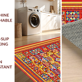 Eclectic Tiled Patterned(Red)