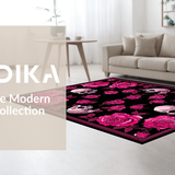 Striking Black and Pink Design(Black)