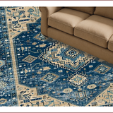 Chic Distressed Geometric Aesthetic(Blue)