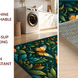 Artful Dark Green Floral Palette(Green)