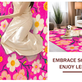Lively Modern Floral Statement(Pink)