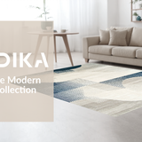 Modern Cream Geometric Lines(Gray)