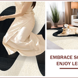 Modern Boho Entryway Pet Friendly Geometric Area(Beige)