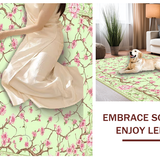 Whimsical Nature Inspired Bloom Motif(Beige)