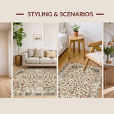 Artistic Abstract Ogee Arrangement(Beige)