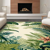 Earthy Toned Tropical Print(Green)
