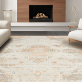 Modern Distressed Floral Harmony(Beige)