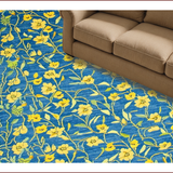 Rustic Blue Floral Elegance(Blue)