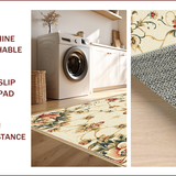 Neutral Beige Vintage Floral(Beige)
