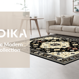 Luxurious Vintage Damask Motif(Black)