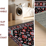 Rustic Vibrant Botanical Motif(Black)