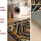 Chic Black and White Geometric Harmony(Black)