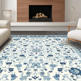 Luxurious Gray Floral Medallion(White)