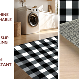 Stylish Farmhouse Plaid Motif(Black)