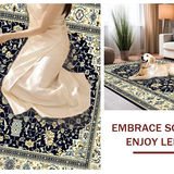 Serene Vintage Floral Atmosphere(Blue)