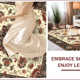 Traditional Floral Non Shedding(Beige)