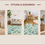 Ultra Soft Area Rug, Non Slip, Stain Resistant, Washable Area Rugs for Living Room, Bedroom, vintage insect pattern(Ivory) - ODIKA