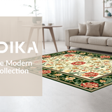 Contemporary Symmetrical Floral Elements(White)