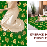 Contemporary Green Abstract Shapes(Green)