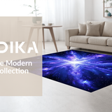 Charming Playful Owl Galaxy Scene(Blue)