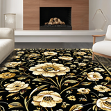 Sophisticated Digital Floral Print(Black)