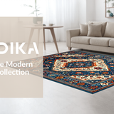 Classic Textured Medallion Design(Blue)