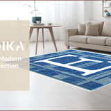 Marble Swirl Abstract Wool(Blue)