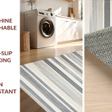 Artful Transitional Cream Stripes(Gray)