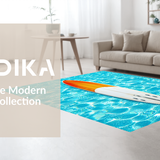 Chic Oceanic Geometric Arrangement(Blue)