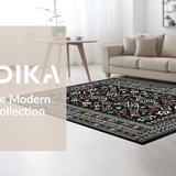 Luxurious Textured Lattice Design(Black)