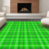 Traditional Striped Clover Accent(Green)