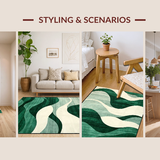 Modern Abstract Irregular Borders(Green)