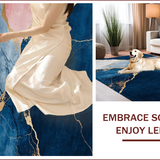 Elegant Abstract Marble Motif(Blue)