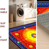 Vibrant Rainbow Chakra Motif(Red)