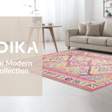 Vibrant Cozy Jute Fusion Design(Pink)