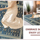 Rustic Distressed Trellis Design(Blue)