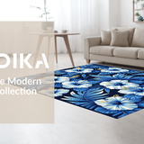 Stylish Tropical Print Accent(Blue)