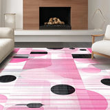 Stylish Tiled Geometric Motif(Pink)